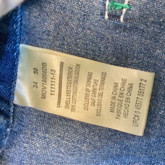 Liberty Bib Overall size 34 by 30 excellent condition no tear clean no stains - Picture 3 of 10